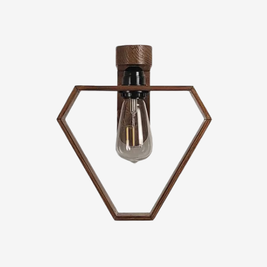 Picture of Hexad Brown Solid Wood Wall Lights