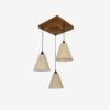 Picture of Terzo Brown Solid Wood Cluster Hanging Light