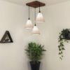 Picture of Terzo Brown Solid Wood Cluster Hanging Light