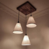 Picture of Terzo Brown Solid Wood Cluster Hanging Light