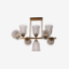 صورة Devansh Gold Wall Mounted Lamp With Black Cotton Shade