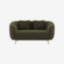 Picture of Amora 2 Seater Fabric Sofa In Deep Olive Velvet