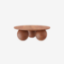 Picture of Takai Round Solid Wood Coffee Table in Red Cedar Finish