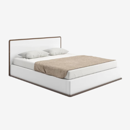 Picture of Baltoro Engineered Wood King Size Hydraulic Storage Bed In White Finish