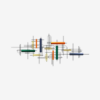 Picture of Multicolor Abstract Metal Wall Art