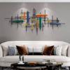 Picture of Multicolor Abstract Metal Wall Art