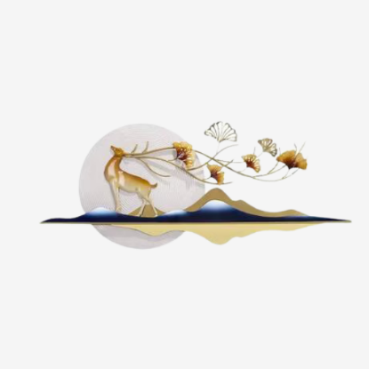 Picture of Winter Deer Metal Wall Art